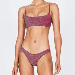 SPARKLY GRAPE TRIANGL SWIMSUIT